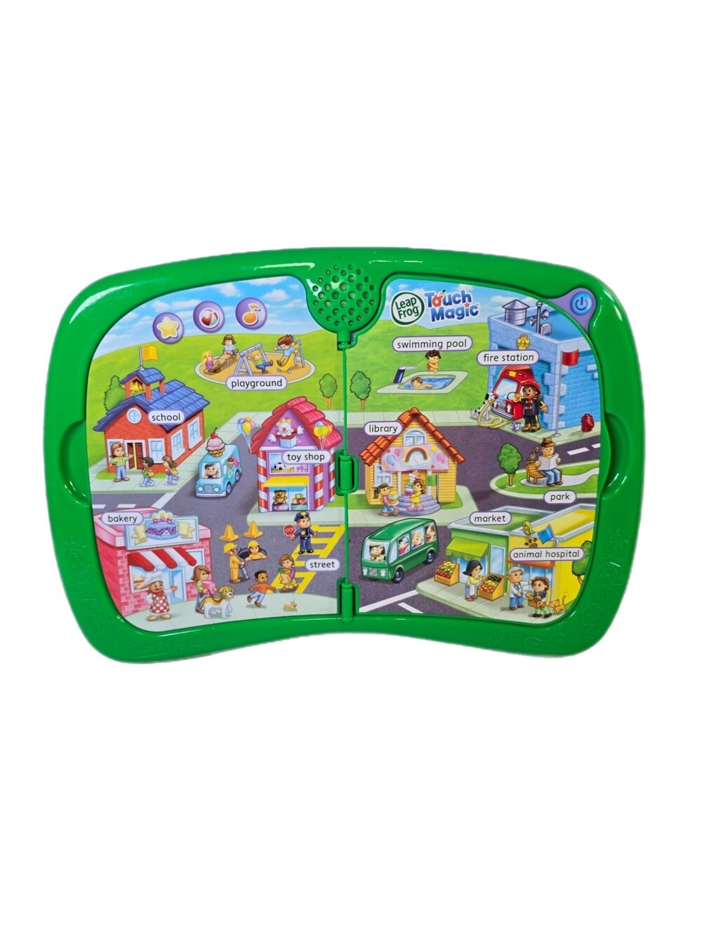 LeapFrog Touch Magic Discovery Town Interactive Learning Board Tested Works